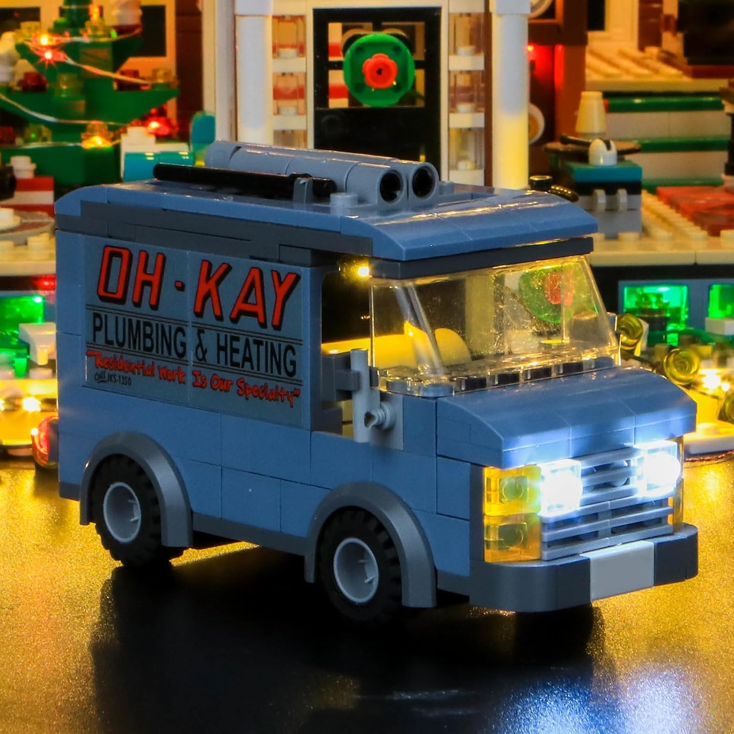 VONADO Remote Control Light Kit Compatible with Lego Home Alone 21330, LED Lighting Compatible with Home Alone Set (NO Model, ONLY Lights)