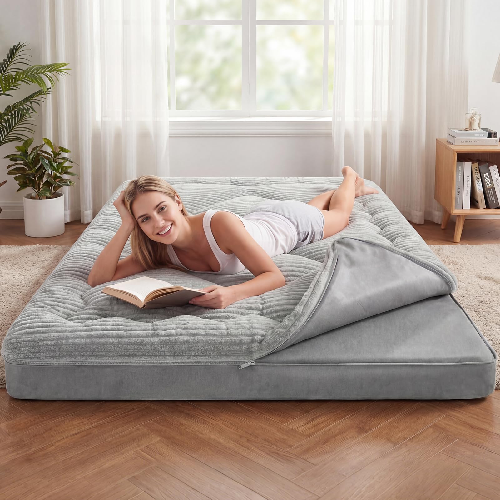 Photo 1 of COZYFUZY Corduroy Floor Mattress