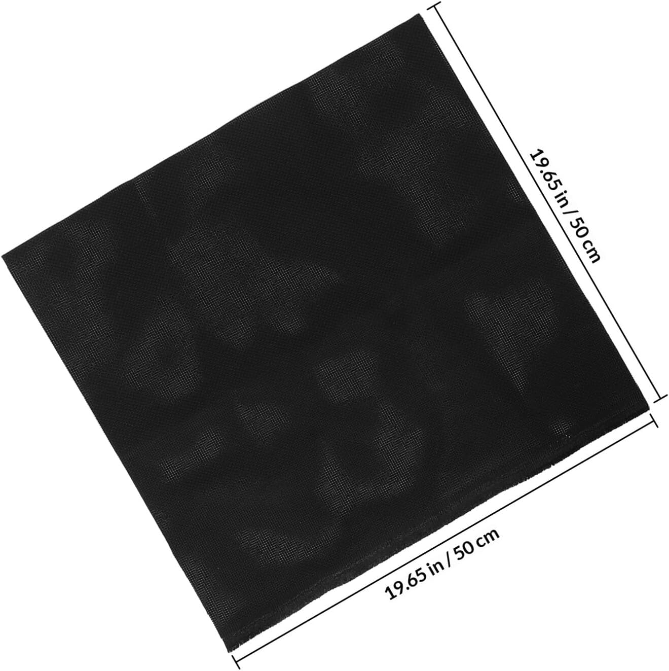 Black Cross Stitch Fabric 50x50cm 11ct Cotton Polyester Cloth