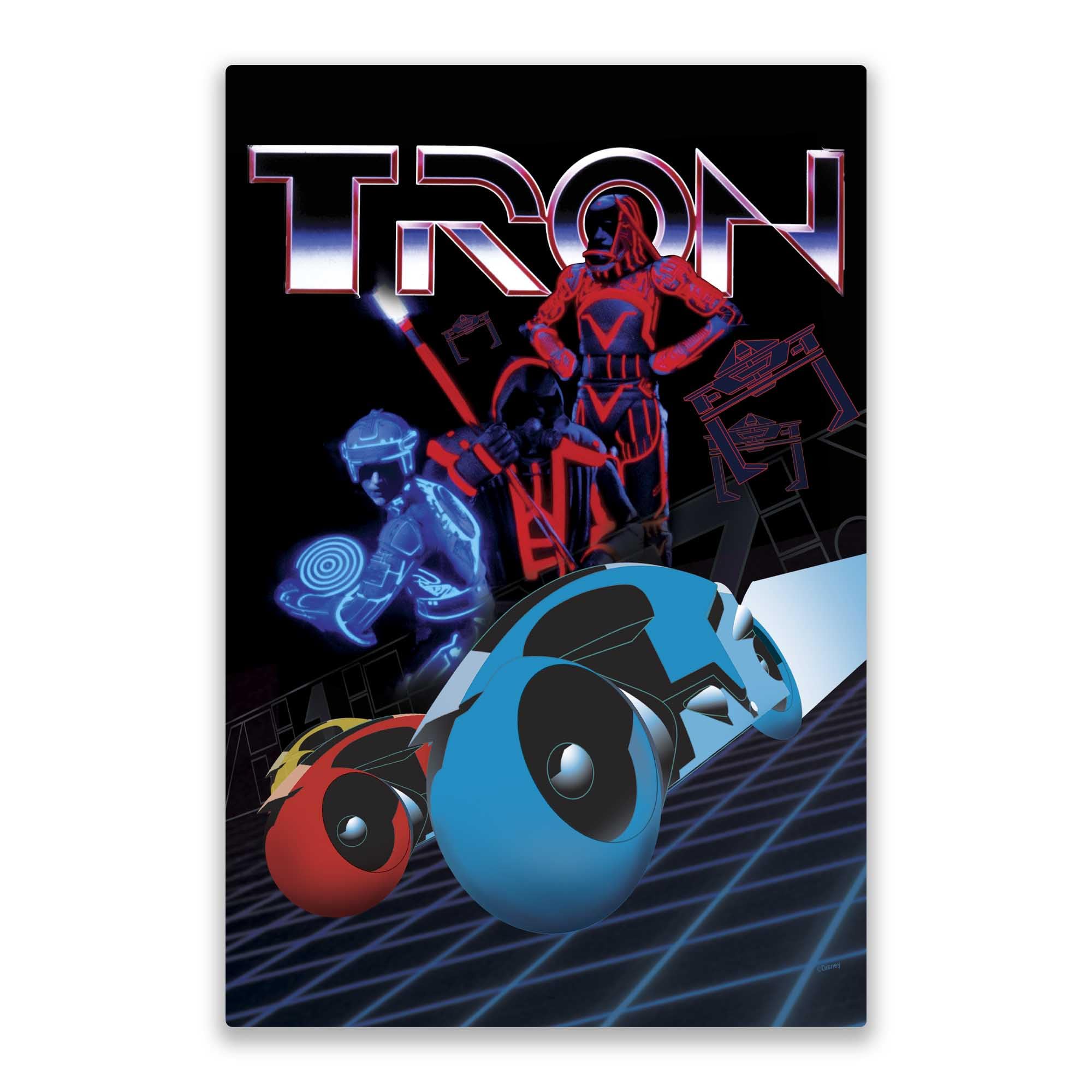 Amazon.com: Disney Tron Legacy Movie Metal Sign - Bold Tron Wall