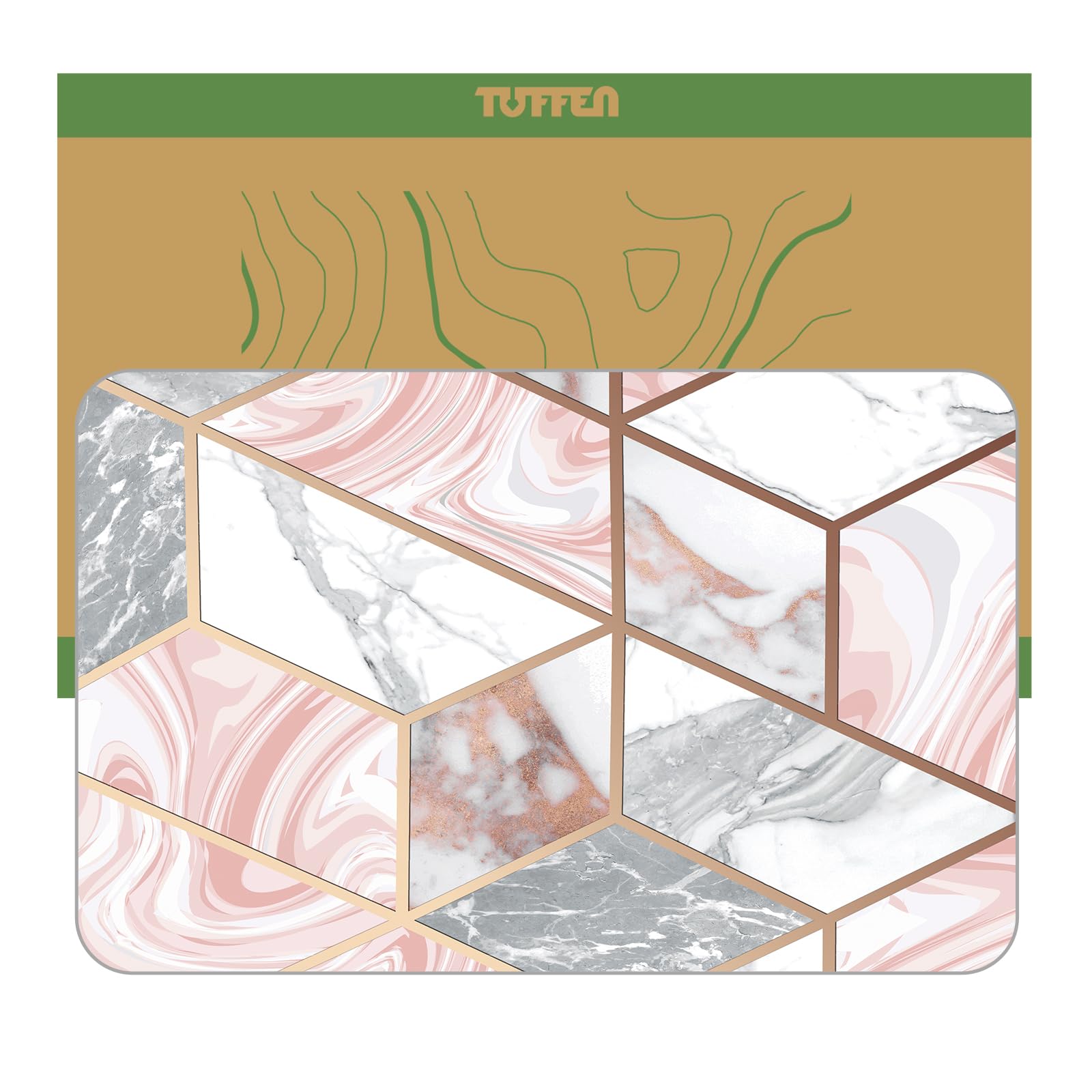 Tuffen Stone Bath Mat, 23.6"L x 15.3"W