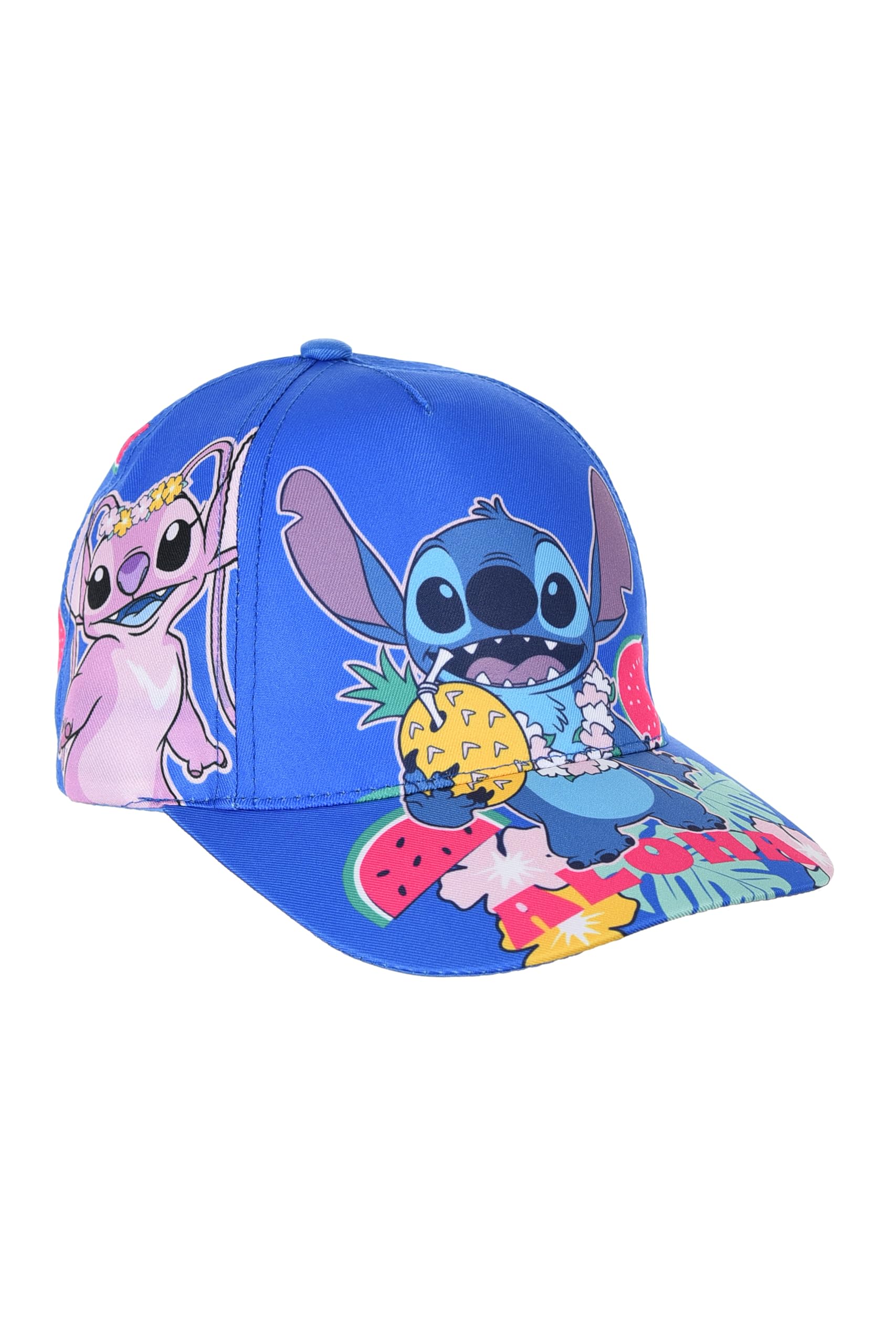 Disney Stitch y Angel Gorro para Niñas, Gorra de Beisbol de Verano Diseño Aloha, Regalo para Niñas
