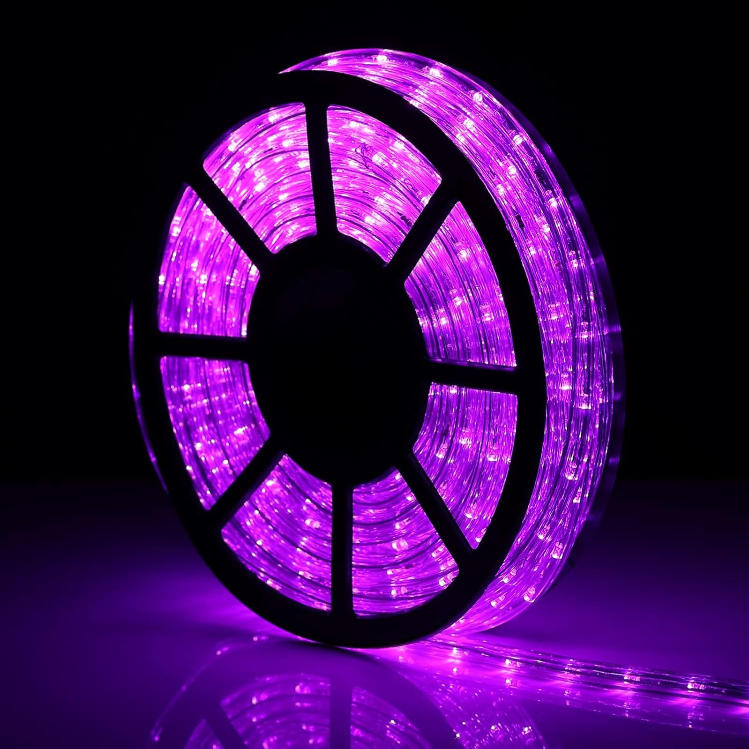 Buyagn 50ft Purple Rope Lights Outdoor, 110v Christmas