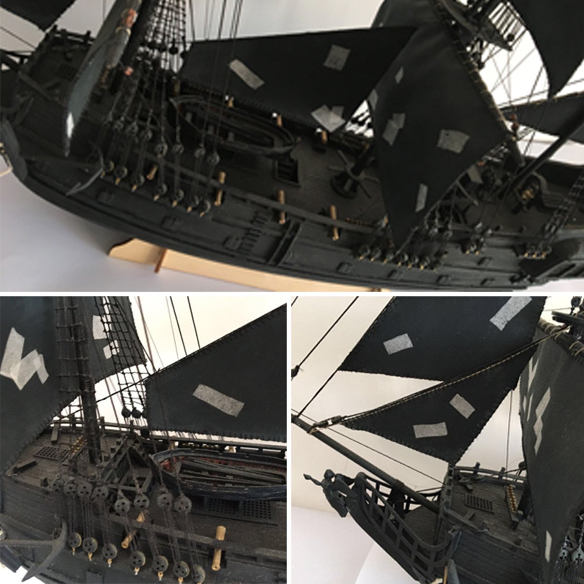 Buy Aissimio the Black Pearl Ship Model Hobby Wooden Ship Models DIY Ship Model kit Boat Ships