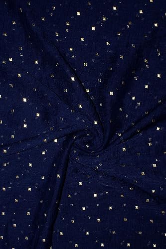 Vista 16 de Chandrakala Chal Dupatta de gasa para mujer, chal envolvente Chunni, beige (D191-P)