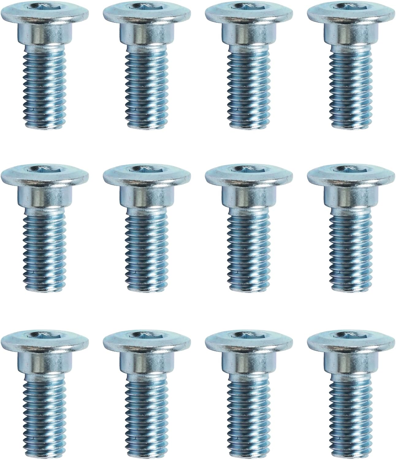 12PCS Screws Rear Disc Brake Rotor M8 Bolts Fit for Pit Dirt Bike Quad ATV 8mm M8x1.25,Yamaha Banshee 350,Big Bear 350 4x4,Warrior 350,Wolverine 350,Raptor 660R,Blaster 200