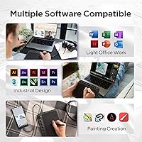 Vista 6 de UGEE Q6 - Tableta de dibujo de 6.5 x 4 pulgadas para teléfono Android con 6 teclas de acceso rápido, tableta gráfica, modo de dibujo ajustable