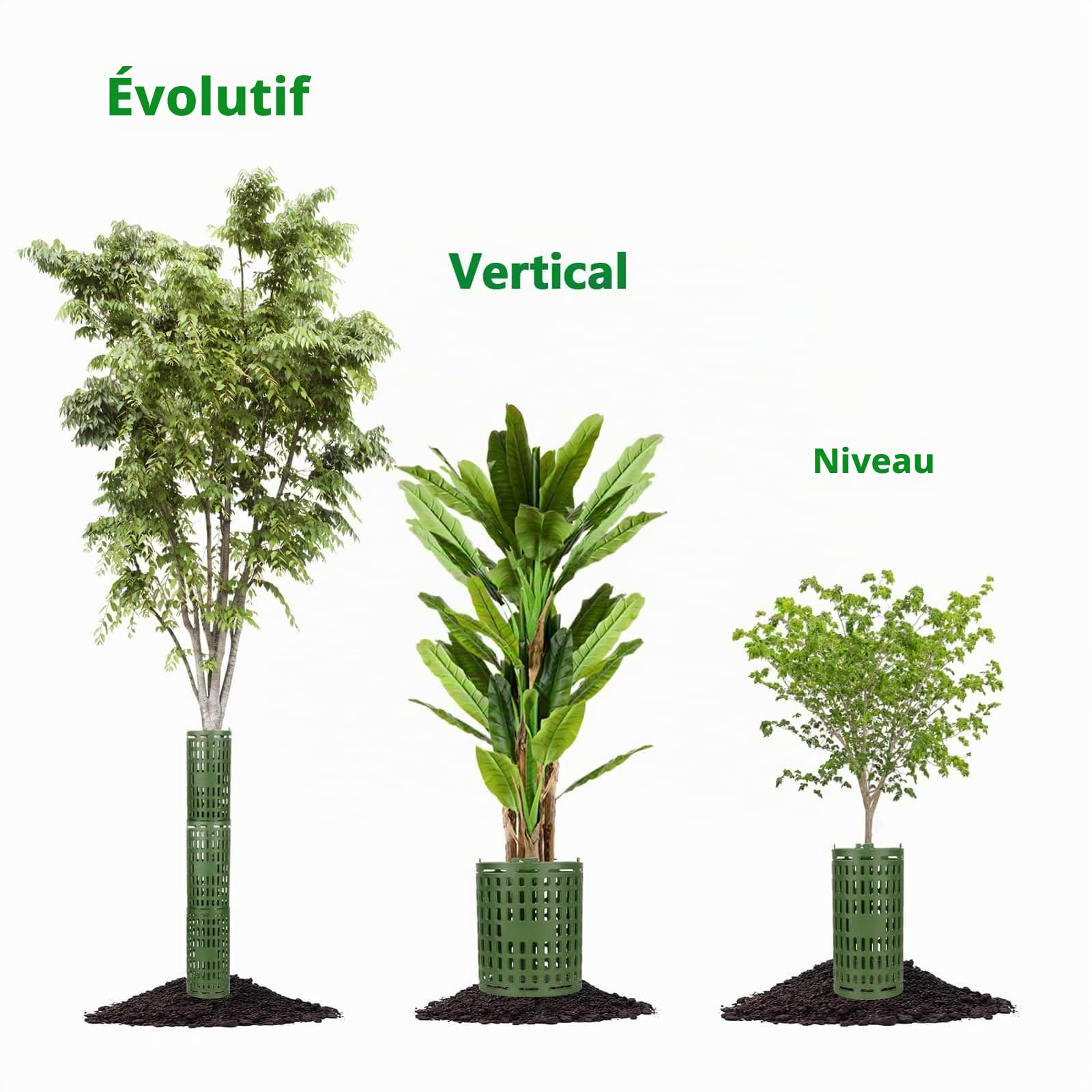 12 Pièces Protecteur de Tronc d'arbre, 37 x 25 cm Réglables en Plastique D'écorce d'arbre Protecteur Maille de Pépinière Extensible Protections de Tronc d'arbre pour Protéger Les Arbres