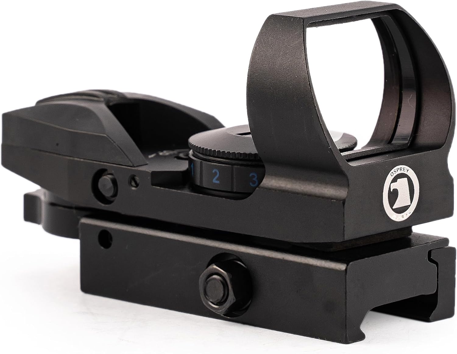Osprey Global DSMRQR : Reflex Red Dot Sight (4 Dot Size Settings) with Multi Reticle (Dot, Circle Dot, Cross & Double Cross Hair) Quick Release fits Standard, Weaver and Picatinny Rails - 1" MOA
