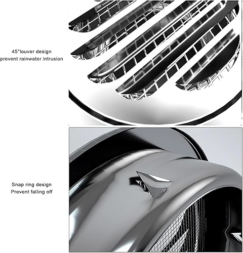 Miniatura 4 de Tapa redonda de acero inoxidable 304 para chimenea de ventilación, tapa de lluvia para tubo de escape de parabrisas, cubierta de lluvia para campana