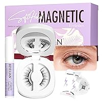 Vista 11 de BEYELIAN Pestañas magnéticas con kit de aplicador, pestañas magnéticas suaves mejoradas reutilizables con aspecto natural, sin pegamento, pestañas