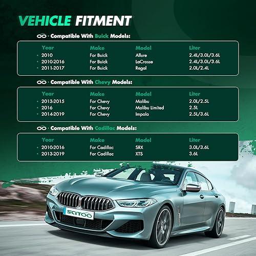 Miniatura 2 de SCITOO Botella de depósito de refrigerante 603-385 Tanque de desbordamiento de refrigerante para Buick, Cadillac, para Chevrolet