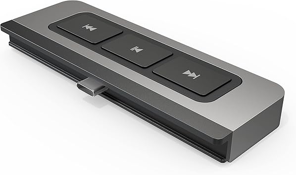 Hyper HyperDrive 6-in-1 USB C Hub for iPad with Media Controls, HDMI, USB-C 60W Power Delivery, USB-A Ports, MicroSD/SD Card Reader, 3.5mm Audio Jack