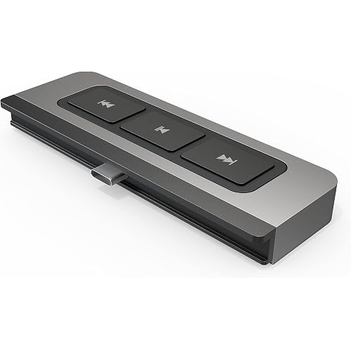 Hyper HyperDrive 6-in-1 USB C Hub for iPad with Media Controls, HDMI, USB-C 60W Power Delivery, USB-A Ports, MicroSD/SD Card Reader, 3.5mm Audio Jack