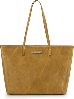 Montana West Medium Tote Bags for Women Shoulder Handbag with Zipper Lightweight Everyday Purse for Work, Travel, or Shopping