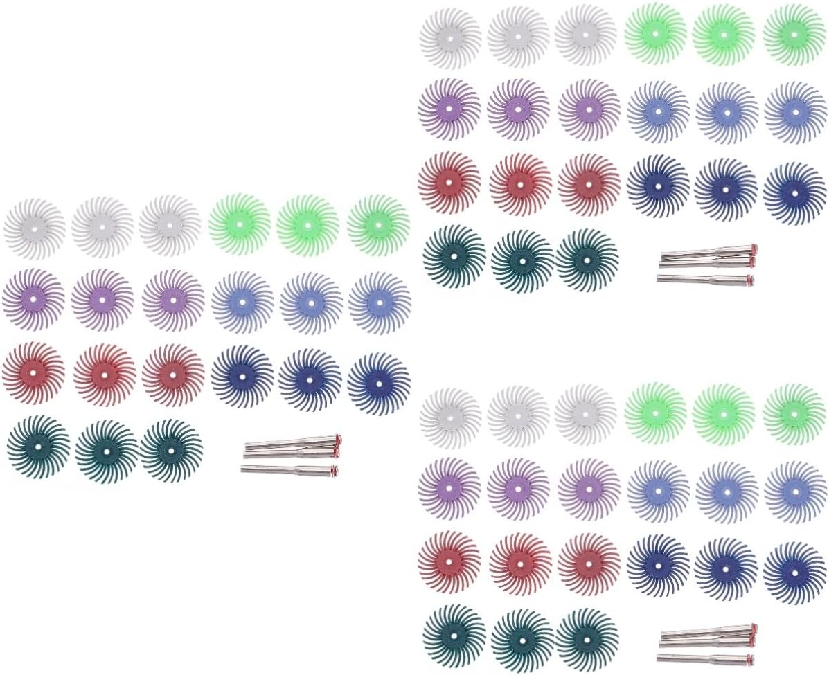 72pcs Radial Bristle Disc Abrasive Brush Polishing Tool Accessories for Rotary Tools for Detailing Hard Delicate Includes Grit for Versatile Use