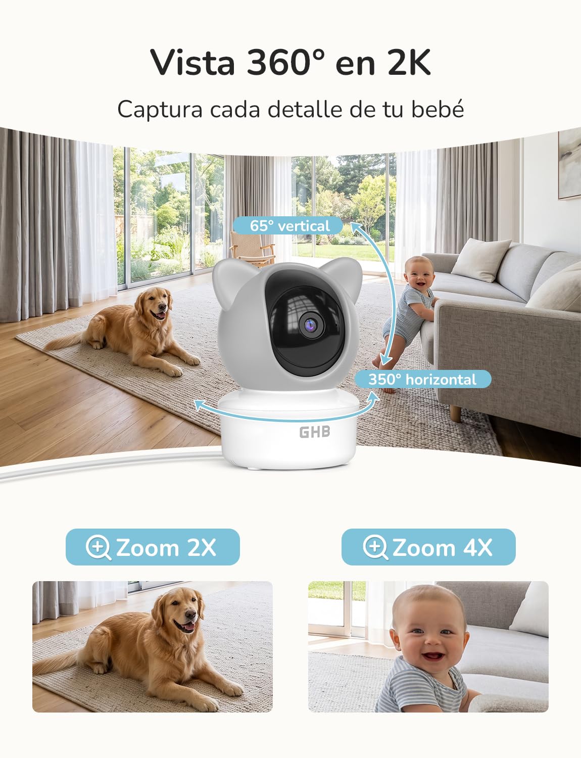 GHB Cámara Camara Vigilancia Bebe de Modelo de BABY6T