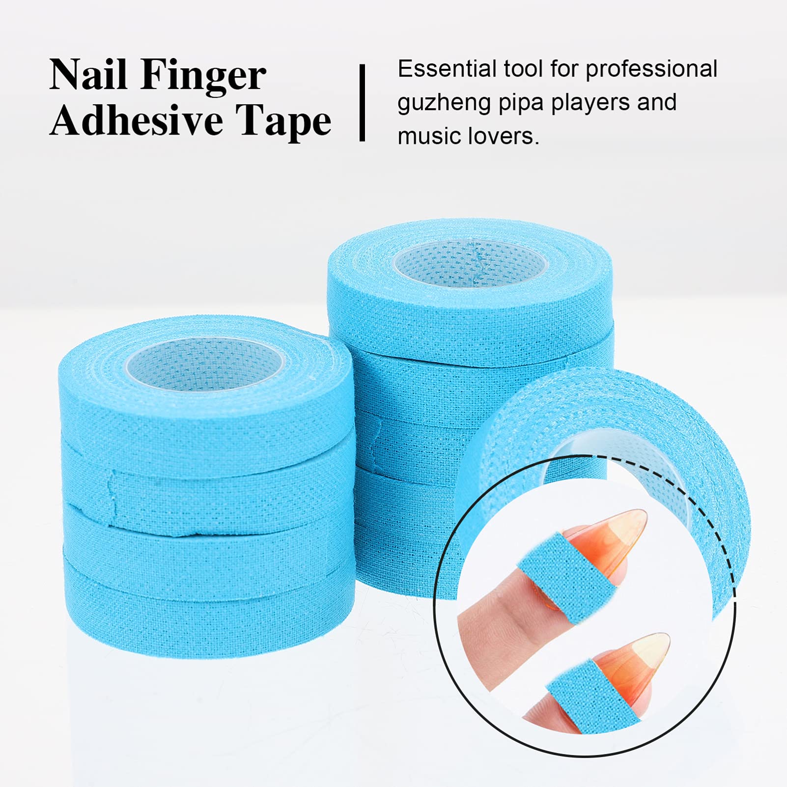 Milisten 10 Rollen 5m Nagel Band Gitarren Für Kinder Fingertape Für Gitarre Guzheng-hand Nagelband Umwickelt Wickelband Mit Blumenstiel -tape Gewidmet Instrument Pflanzlicher Gummi