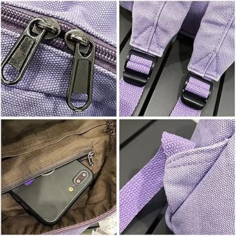Mini Backpack for Women Men Small Aesthetic Canvas Bag Work Backpack Cute Backpack Purse Casual Daypack