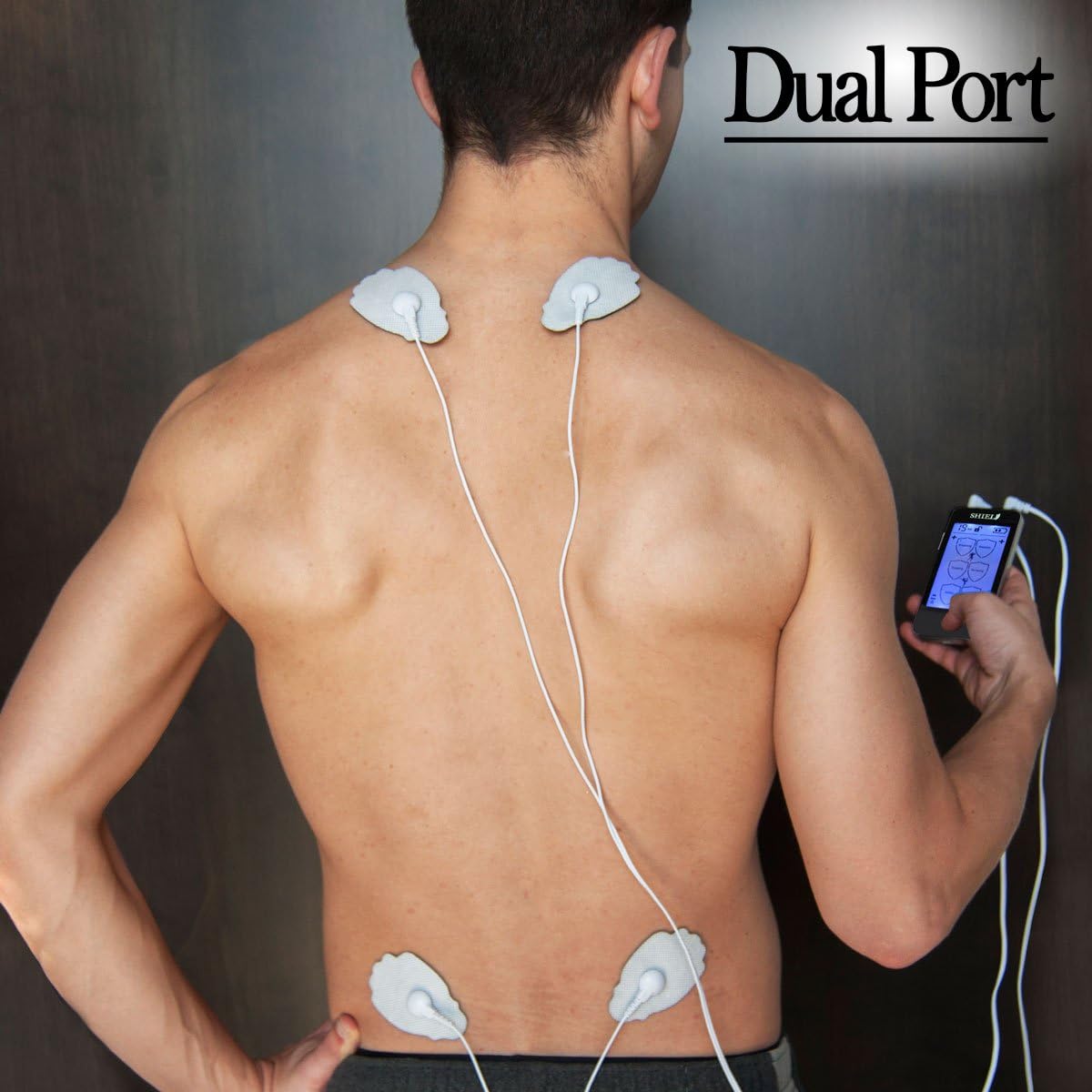 BrownCastle Shield Touchscreen Rechargeable TENS Unit, Electronic Massager for Neck and Back Pain