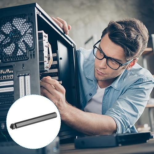 Miniatura 5 de PATIKIL M3 - Juego de 50 tuercas hexagonales de nailon para placas base, cajas de computadoras, placas de circuito, electrónica (1.969 in + 0.197