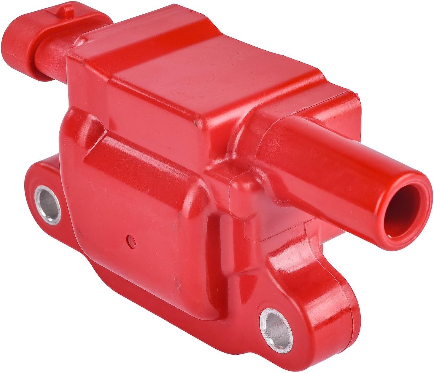 JEGS GM LS Ignition Coil | For 2005-2020 Gen IV 4.8L, 5.3L, 6.0L, 6.2L, 7.0L Car & Truck Engines | Red | 1 Per Package | Replaces AC Delco D510C / D514A With Square Coils