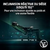 Razer Iskur V2 - Chaise de Jeu avec Support Lombaire adaptatif (Cuir synthétique de qualité EPU, Coussins en Mousse Haute densité, accoudoirs 4D, Courbe Lombaire entièrement réglable) Noir - 5