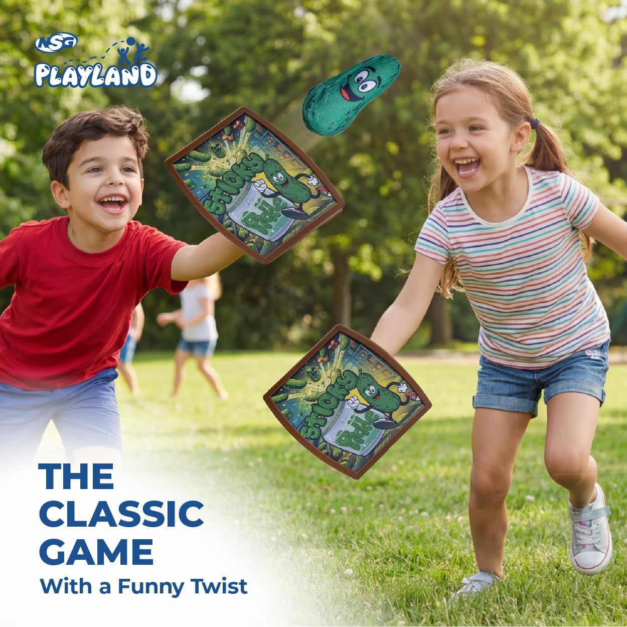 Playland Plush Toss & Catch Paddle Game for Kids & Families | Durable Catch Paddles with Plush Character Ball | Indoor & Outdoor Backyard, Beach & Travel Game | Active Toy for Boys & Girls Ages 3+ image 2