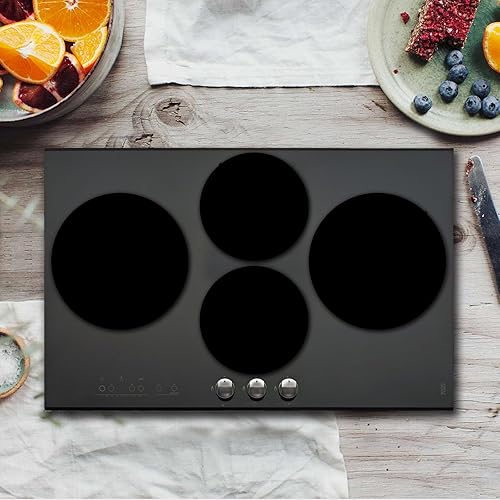 Miniatura 6 de Juego de 4 fundas redondas negras para quemadores de estufas eléctricas, 8 y 10 pulgadas, cubiertas para quemadores de estufa de gas, cubierta de