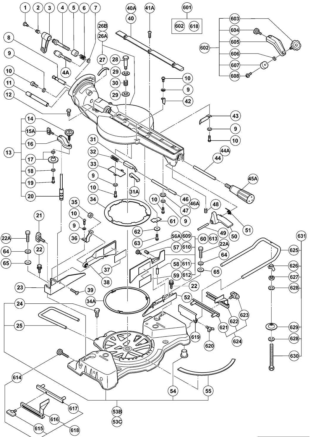 Hitachi 330768 Table Assembly C10FSB C10FSH Replacement Part image 3