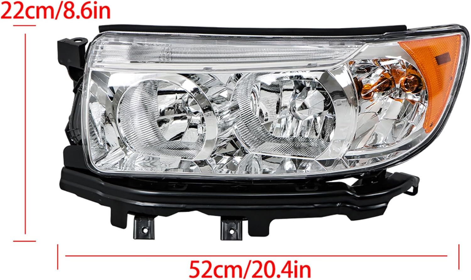 WFLNHB Headlight Assembly Replacement for Subaru Forester 2006-2008 Halogen Headlights Set Driver Side 84001SA471