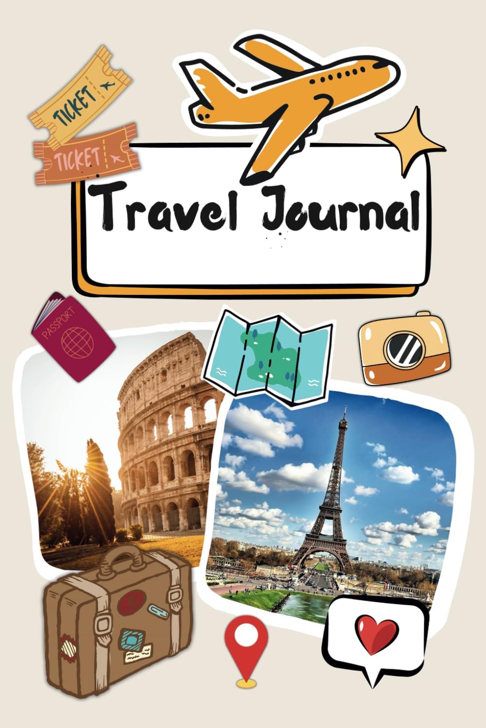 Chillax MindTravel Journal For Adults, Teens and Kids: Prompt Travel Notebook to Capture the Essence of Your Memorable Vacation/Trip/Holiday | Perfect Carry on Size 122 Page, 6"x9"| Great for all Pages