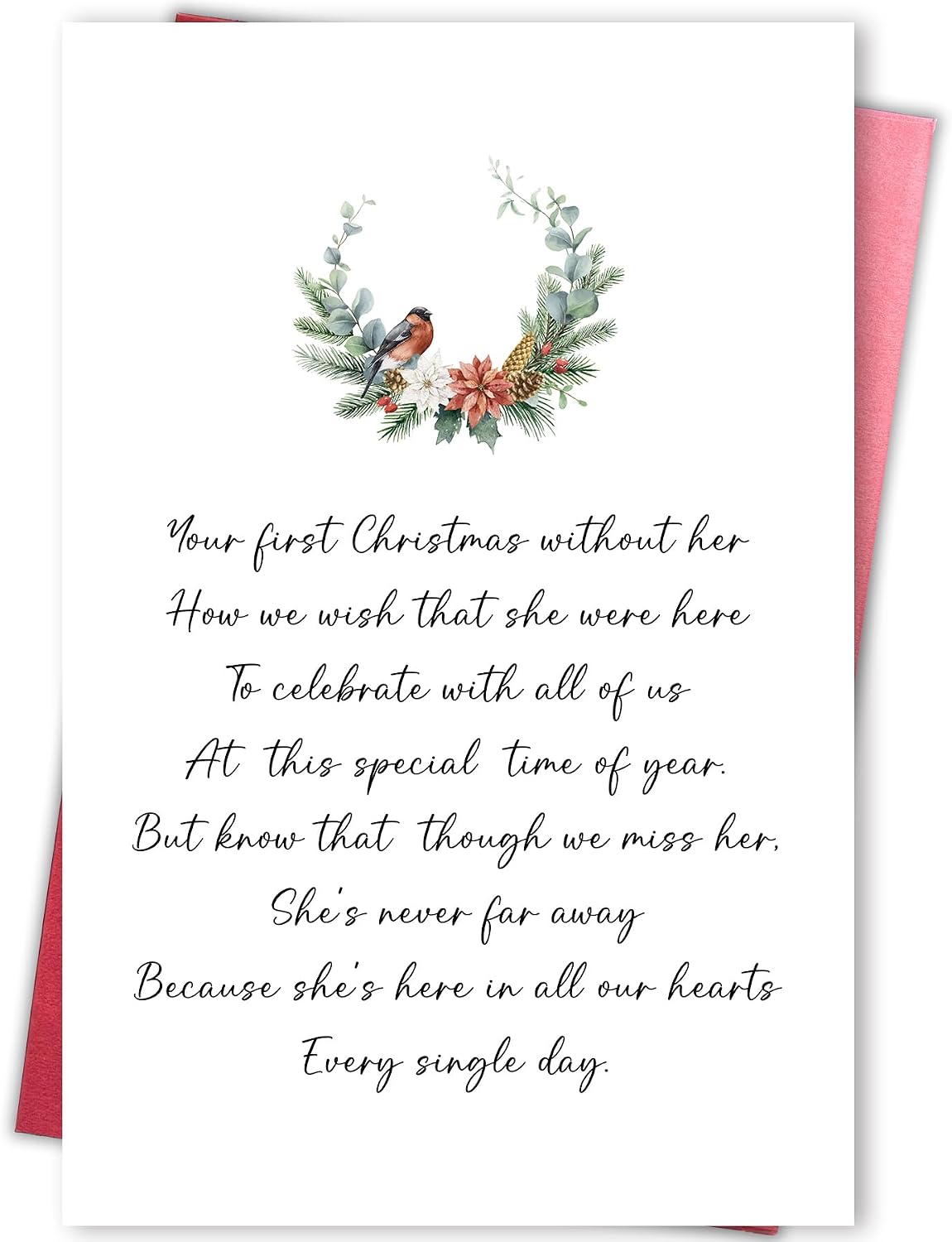 Gevinna Christmas Holiday Sympathy Card, Lost Loved One