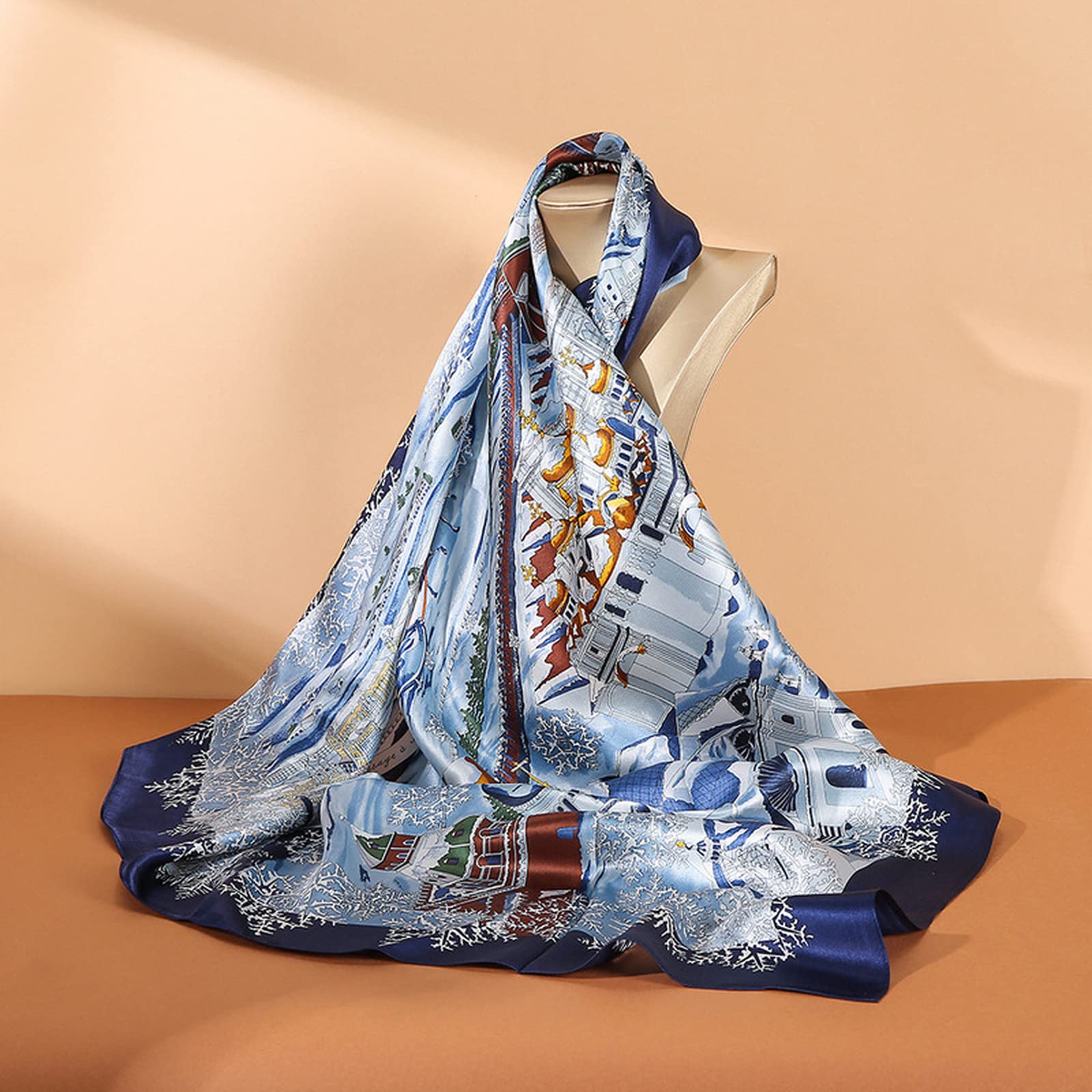 Foulard en soie anti-UV et crème solaire polyvalent pour femme