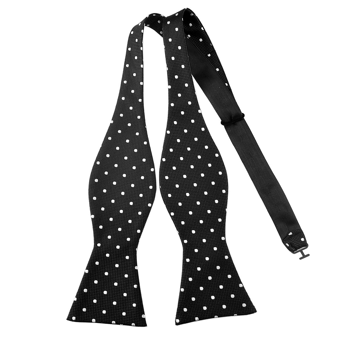 PenSee Mens Self Bow Tie Polka Dots Woven Silk Bow Ties