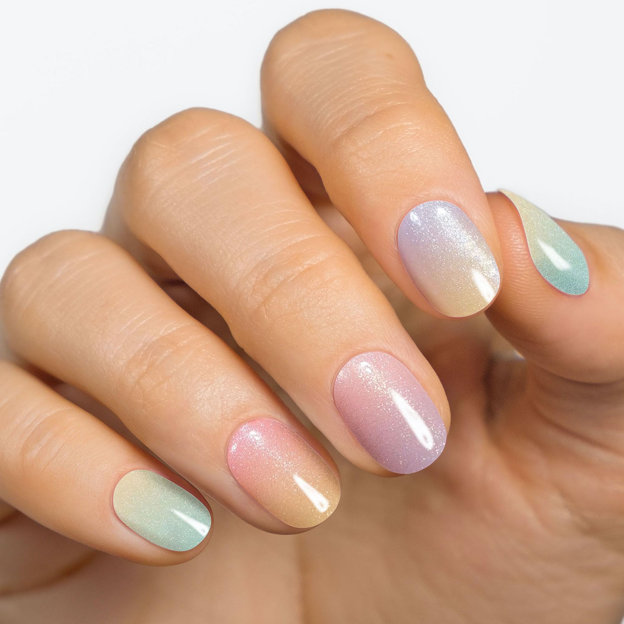 MOYOU LONDON Semi Cured Gel Nail Strips - 20 Pcs. Nail Wraps for Salon-Quality Manicure - Works with Any UV Nail Lamp - Easy to Apply, Trim, & Remove Gel Nail Stickers - Image 2