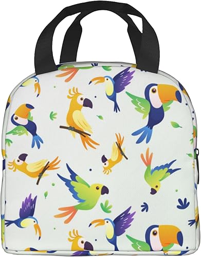 Bolsa de almuerzo para niños y niñas, bolsa de almuerzo escolar, lonchera reutilizable con aislamiento, tela impermeable duradera, aislamiento de