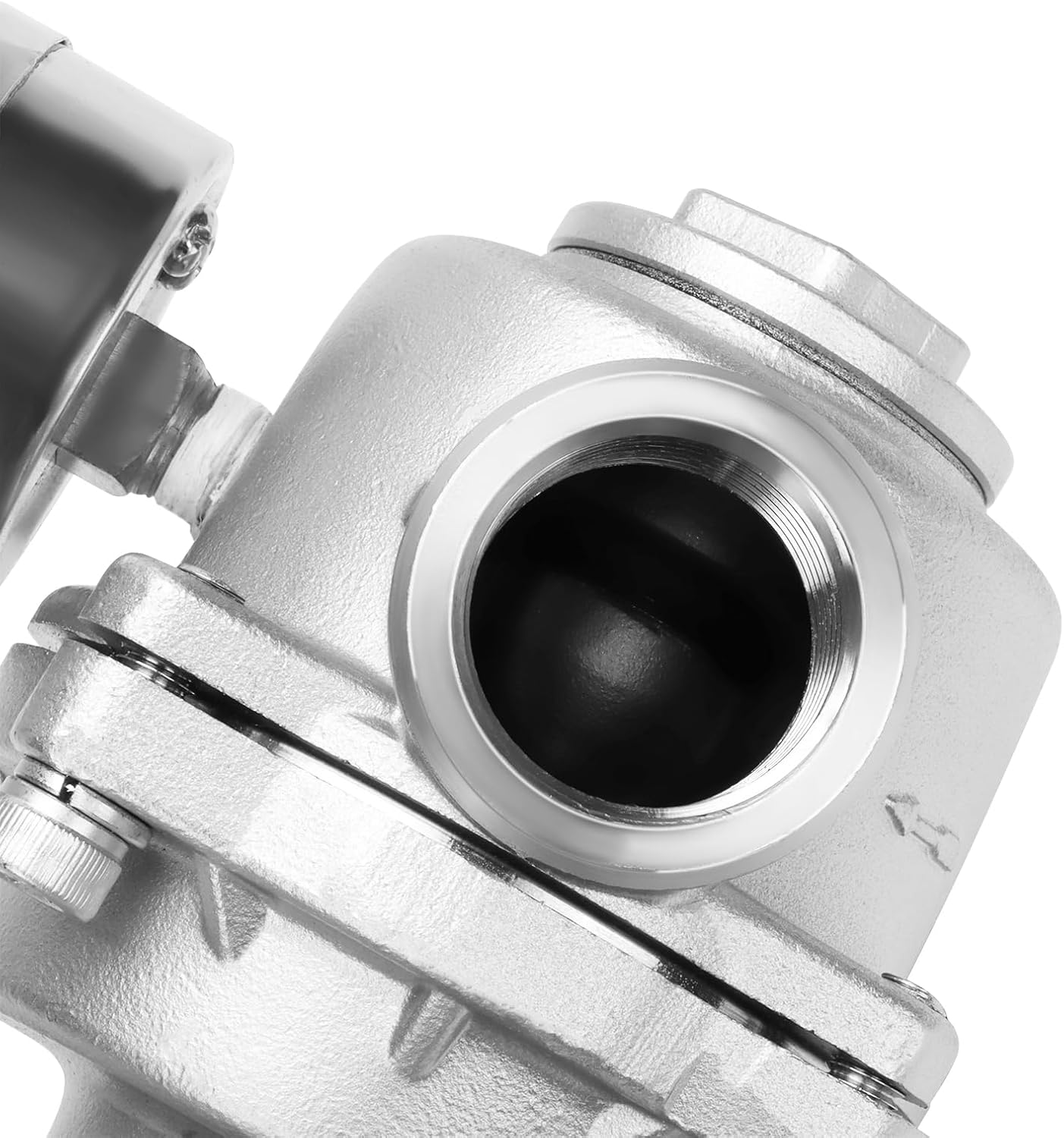 Pressure Regulator Water Valve - 3/4" NPT Female Stainless Steel 304 Pressure Reducer with Gauge, Adjustable Lead-Free Valve For RV, Garden, Air.