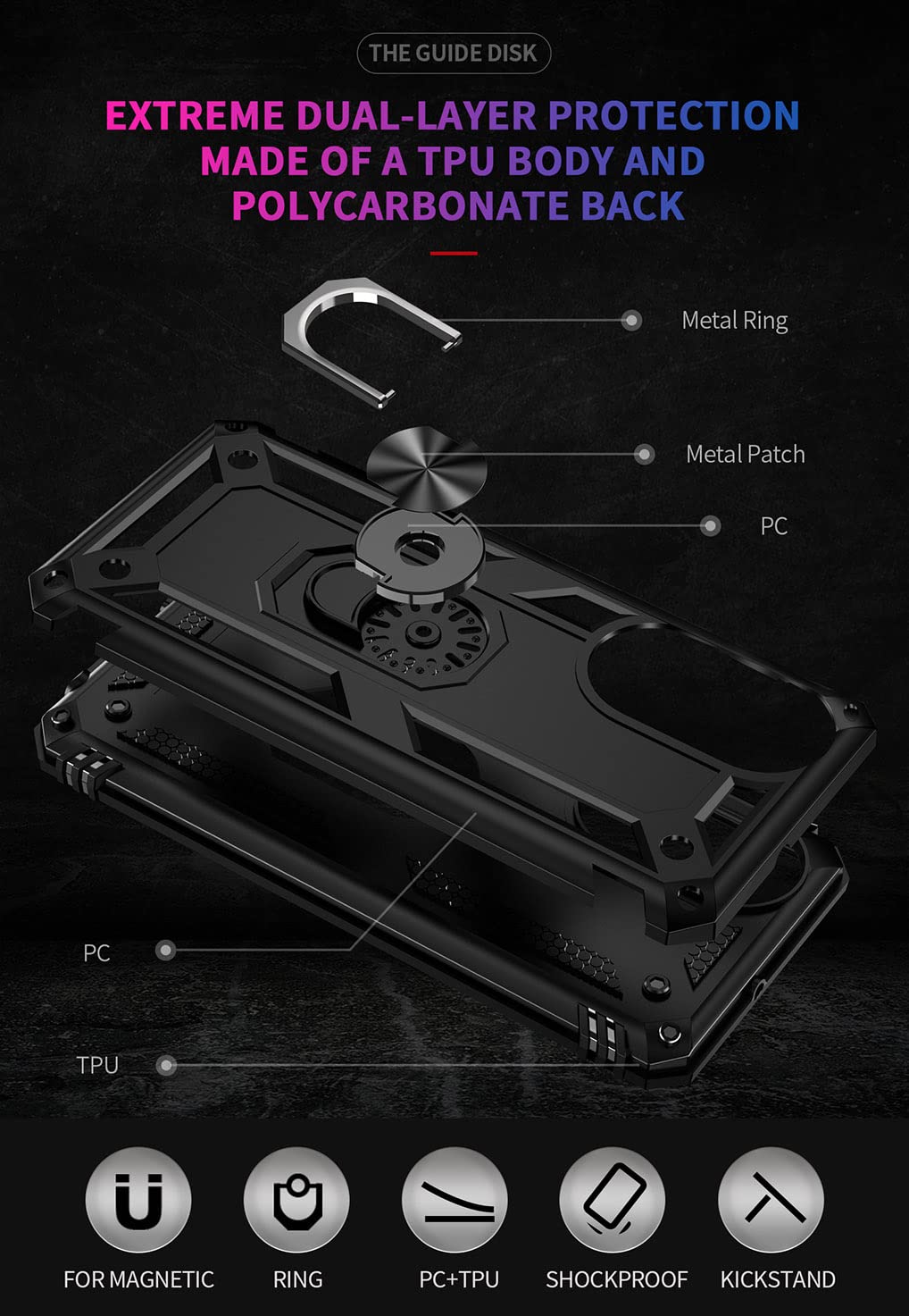 SEAHAI Trasparente Cover per Honor X7, [Protezione Schermo | FindTheDeal