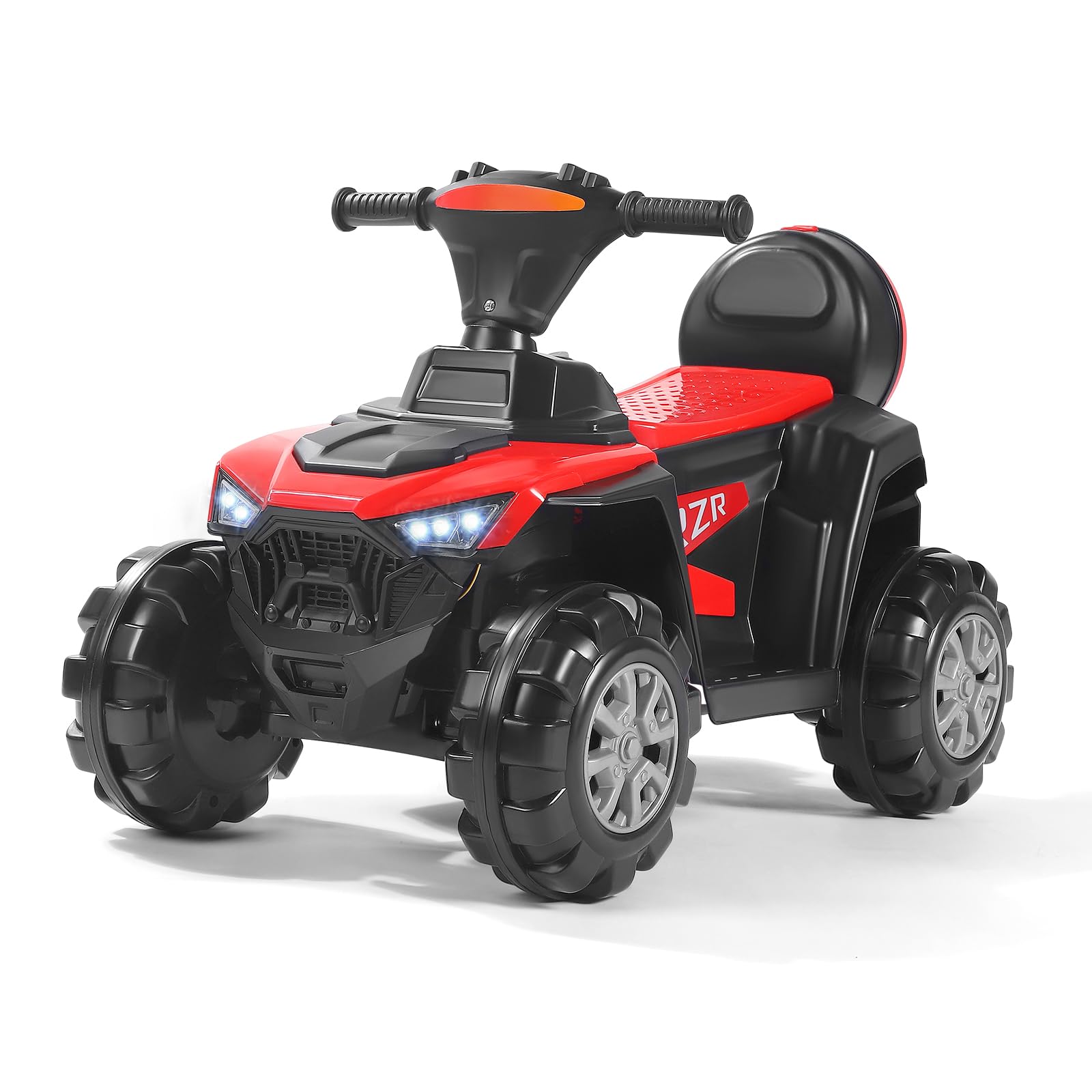 Motocicleta eléctrica para niños, vehículo infantil con capacidad de carga de 50 kg, equipado con faros LED, sistema de audio y caja de almacenamiento, para niños de 2 a 7 años