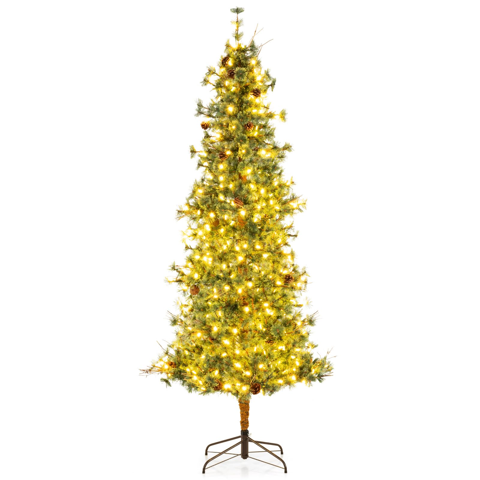 Amazon.com: Goplus 8 FT Pre-Lit Artificial Christmas Tree