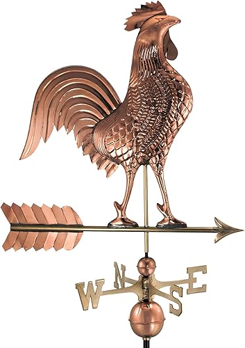 Veleta grande de gallo - Cobre puro de Good Directions Cobre pulido