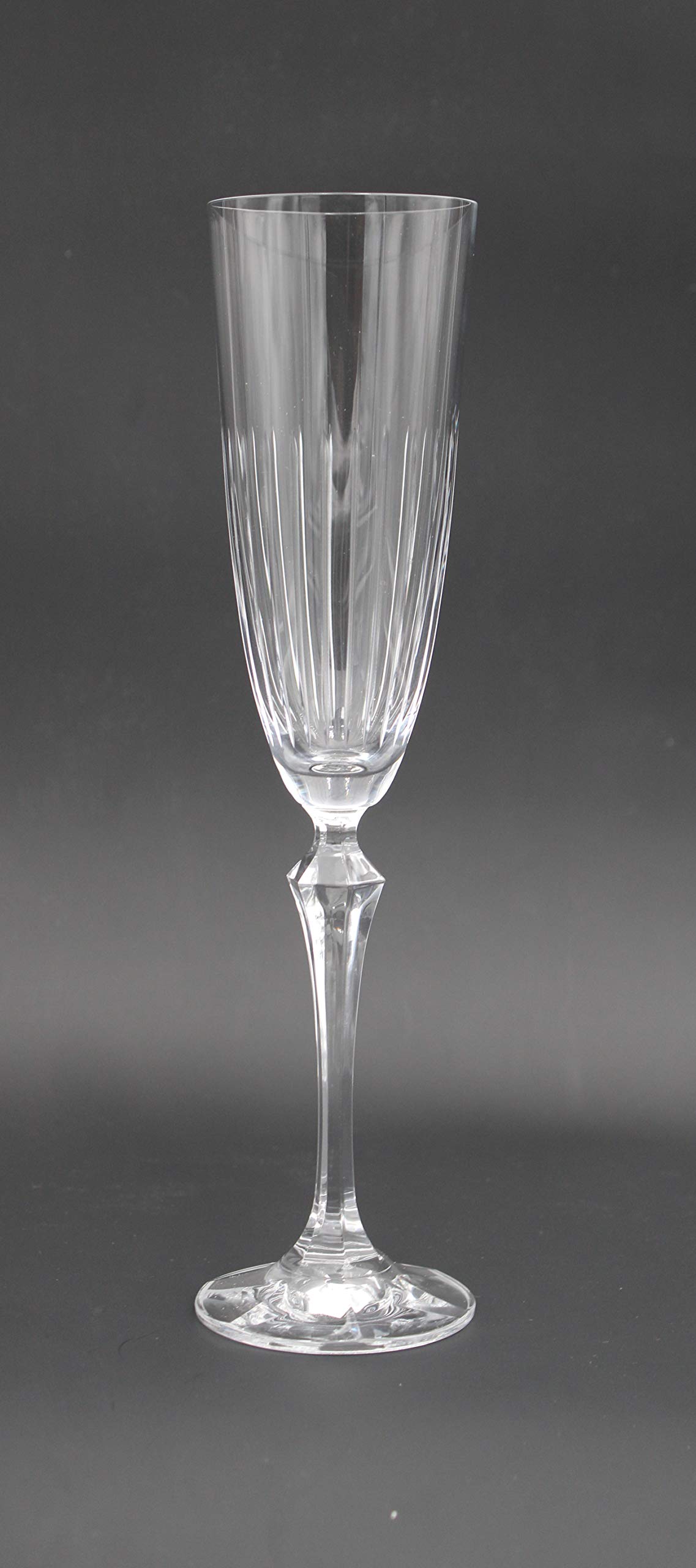 Bohemia Sektglas Sektgläser Weingläser Rotweingläser Whiskyglas Wassergläser Kristall Glas Model Elisabeth klar schliff 6er Set (Sektgläser 200 ml)
