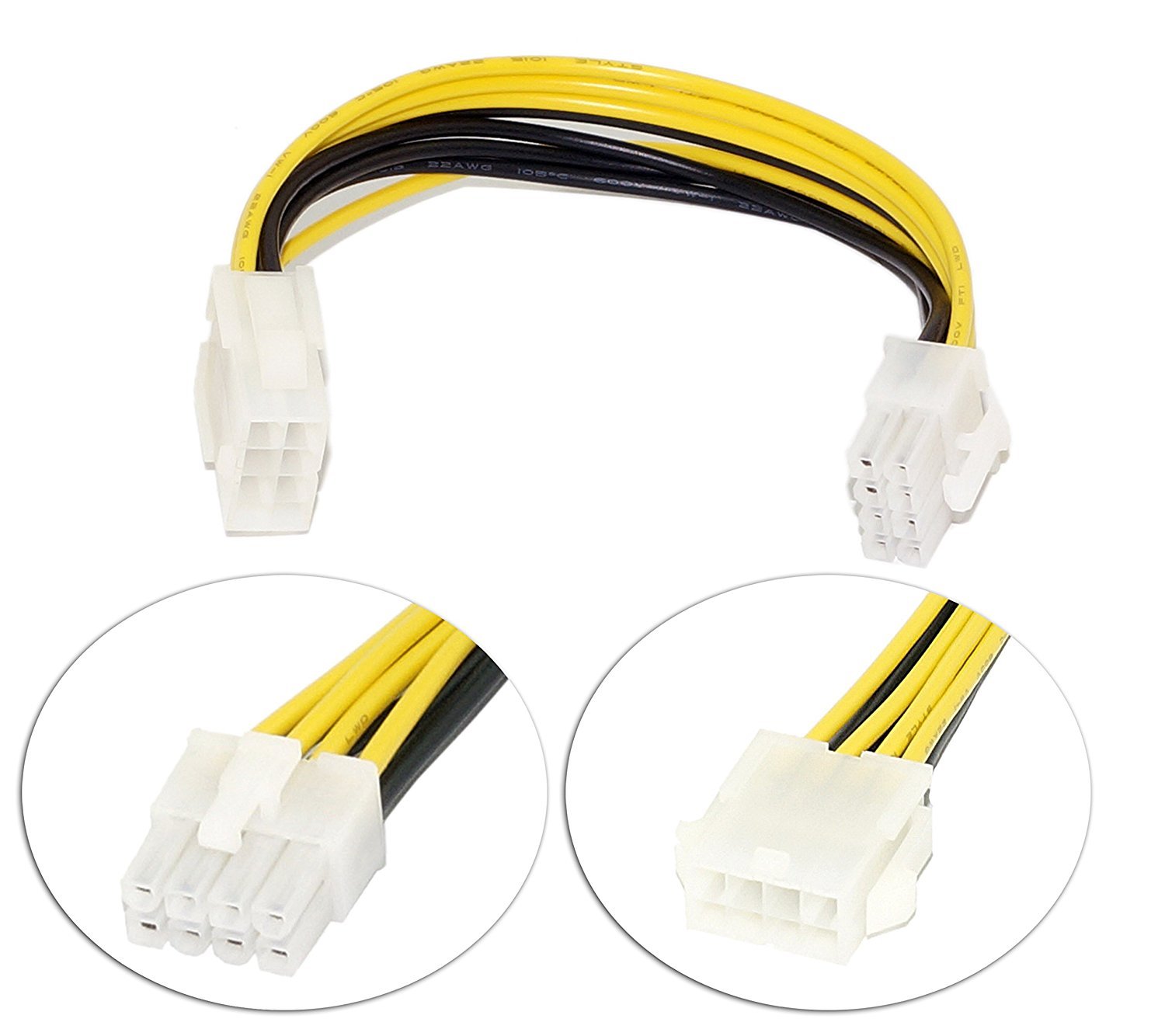 SMPS 8 PIN EXTENSION IN 0.20M - 8 pin male to female suitable for extending 12V - 8pin cable of Power Supply (B0776S66L9) Amazon Price History, Amazon Price Tracker