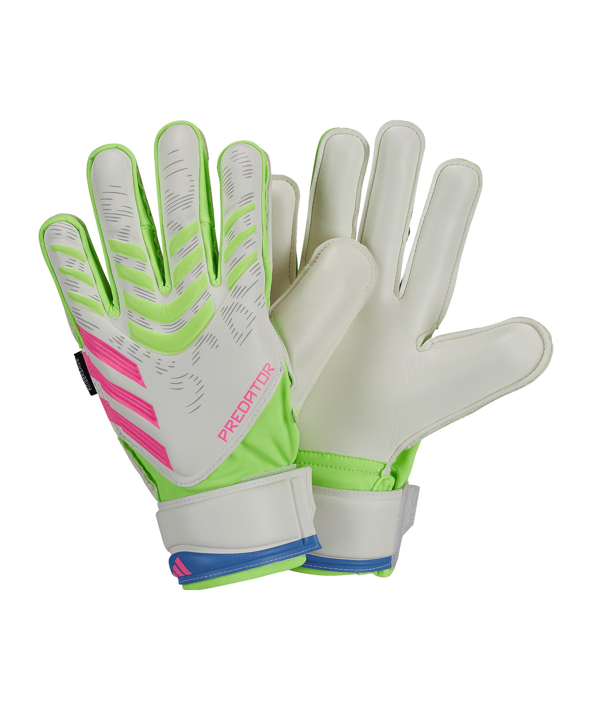 adidas Unisex Match Fingersave Goalkeeper Gloves Juniors White/yellow 4