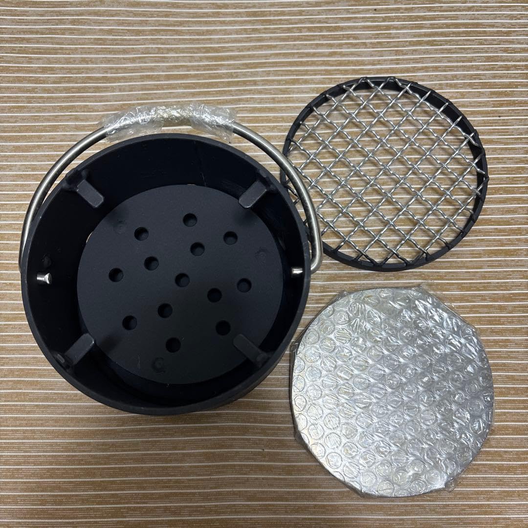 Amazon.co.jp: 網走刑務所 刑務作業製品 丸形超小型焼肉コンロ BBQ