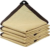 Vista 1 de Toldo rectangular beige para toldo de tela para patio al aire libre, refugio de tela, protección UV, 3.3 x 32.8/9.8 x 9.8/26 x 42.6 pies, malla