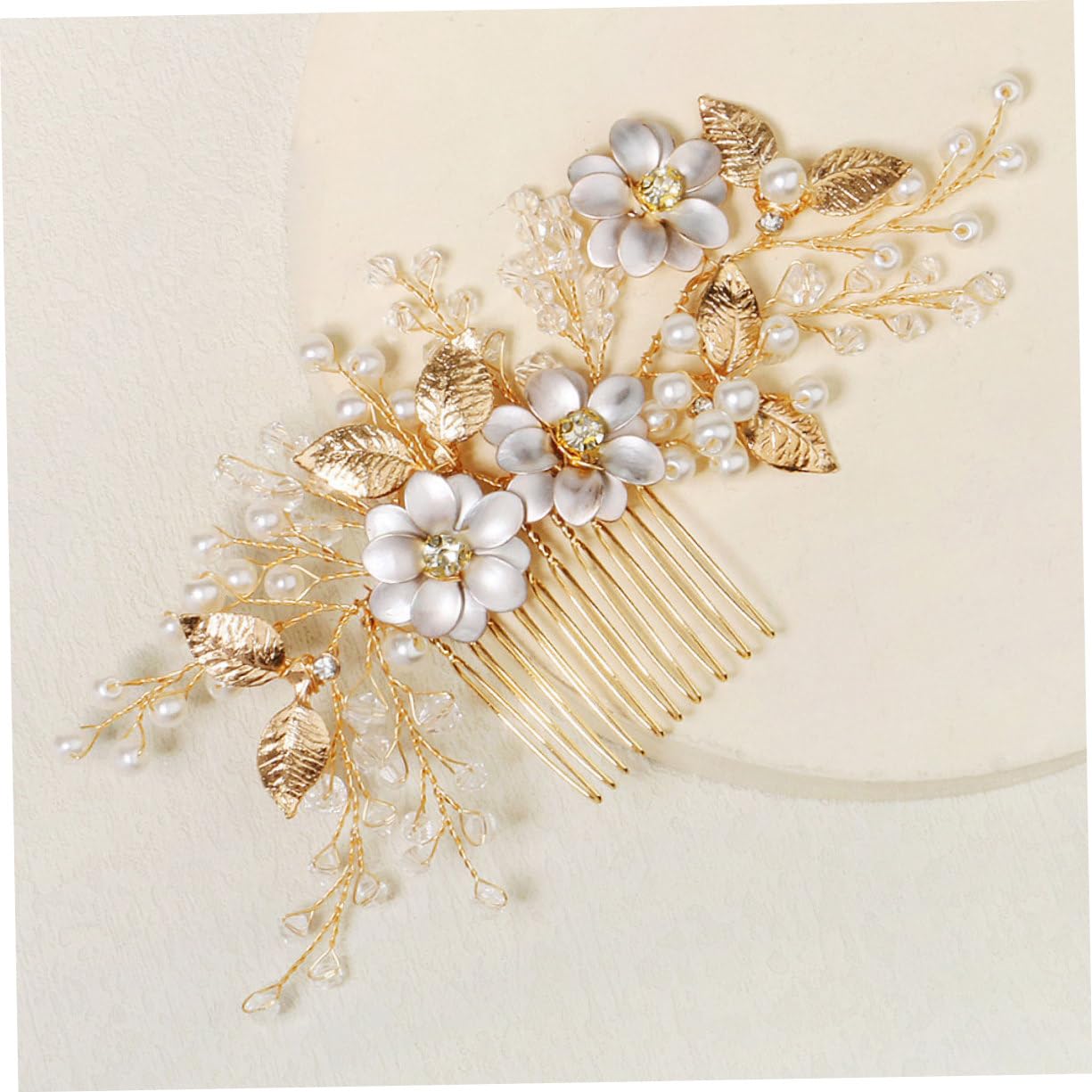 minkissy 3 Piezas Peine De Cuentas Peine Lateral De Pinzas Para El Cabello De Flores Para Mujeres Pasador De De Navidad Perder Suministros Para La Fiesta Boda