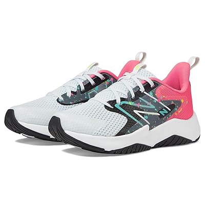 New Balance Kids Rave Run v2 (Big Kid) Kids Shoes Quartz Grey/Ultra Pink