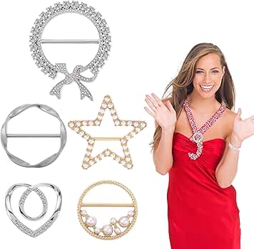 5 Stück T-Shirt Clip Schnallen - Metall Ringschnallen Für Kleidung